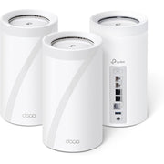TP-Link Deco BE95 Quad-Band WiFi 7 BE33000 Whole Home Mesh System - 16-Stream, 2 x 10G + 2 x 2.5G Ports Wired Backhaul, 12 x High-Gain Antennas, VPN, AI-Roaming, 4x4 MU-MIMO, HomeShield (3-Pack)