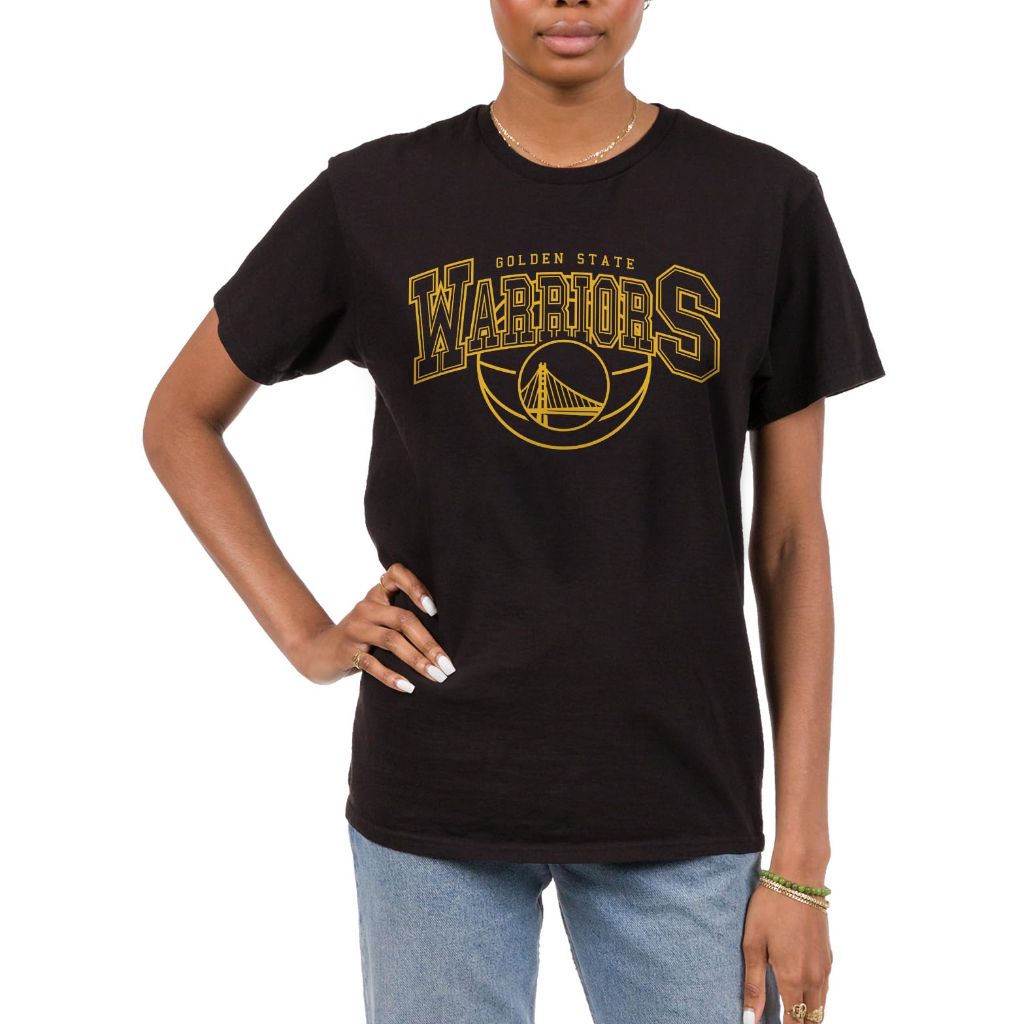 Golden State Warriors NBA Monochromatic Logo Arch - Adult Short Sleeve Fan T-Shirt for Men and Women