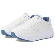 SZ 12M, Propét Women's Ultima Leather Orthotic Athletic Shoes White/Denim