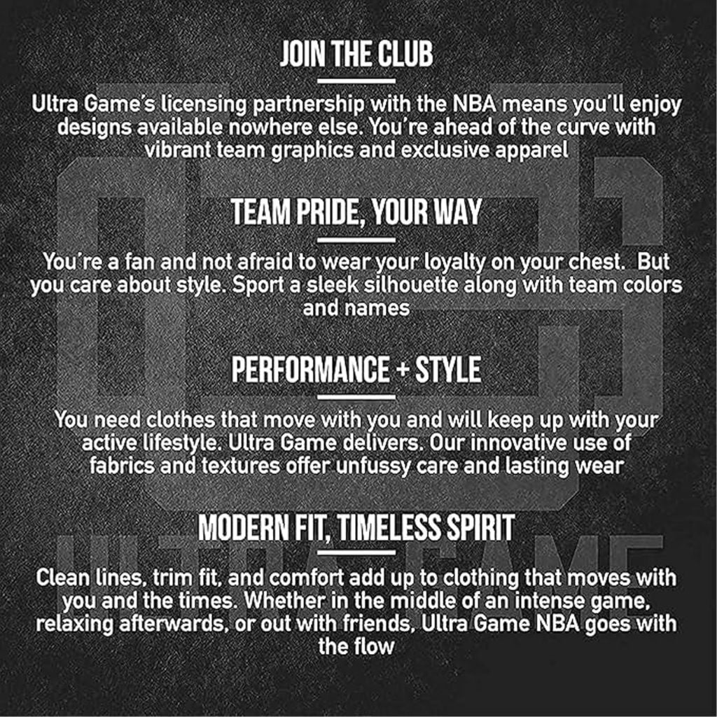 Ultra Game Youth NBA Official Super Soft Mad Props T-Shirt, Washington Wizards, Heather Charcoal, 18-20