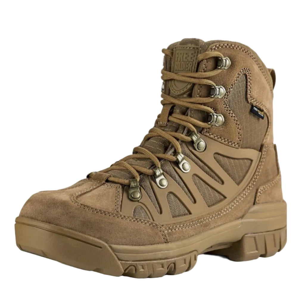 Free Soldier Men's Phantom 6" Tactical Hiking Boots - Brown, Size 7