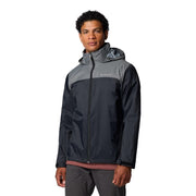 SZ S, Columbia Men's Glennaker Lake II Rain Jacket, Black/City Grey