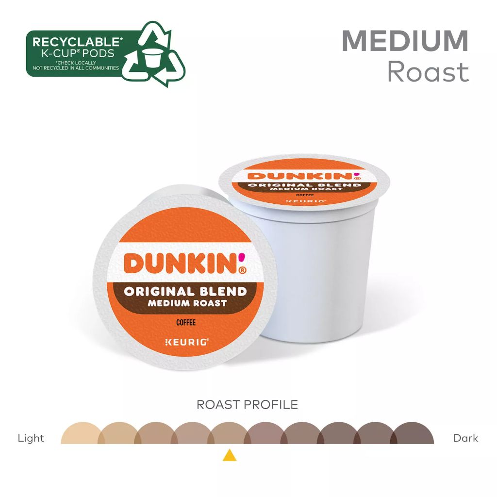 Dunkin' Donuts Original Blend Keurig K-Cup Coffee Pods, 44ct.