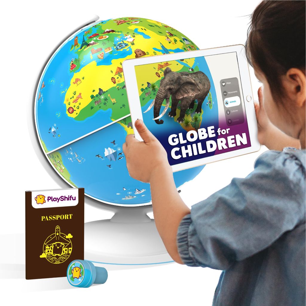 PlayShifu Globe for Kids– Orboot Earth: Interactive Kids Globe with 1000+ Facts on Animals, Places & Monuments