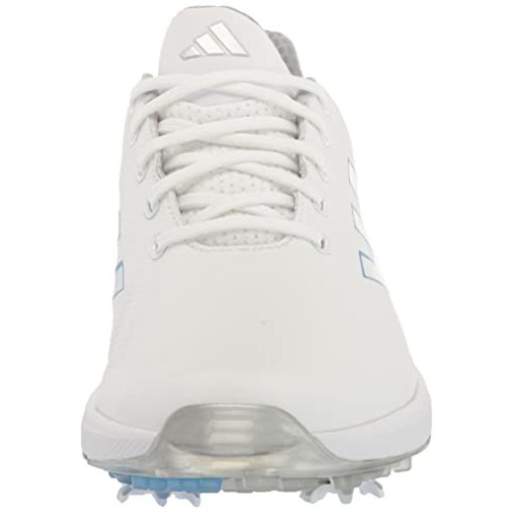 adidas Women's ZG23 Golf Shoes, White/Blue Fusion/Silver Metallic, Size 5
