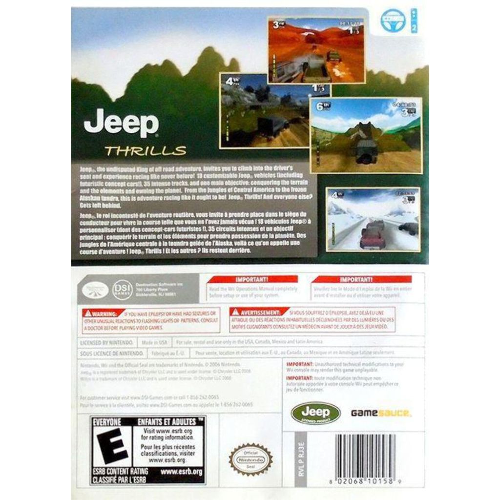 Jeep Thrills - Nintendo Wii