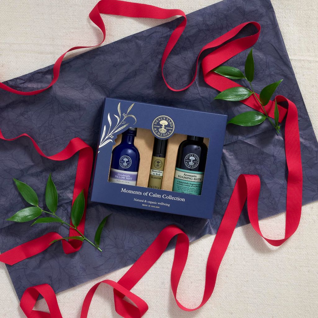 Neal's Yard Remedies Moments of Calm Collection, Vegan & Cruelty-Free, Pack of 3