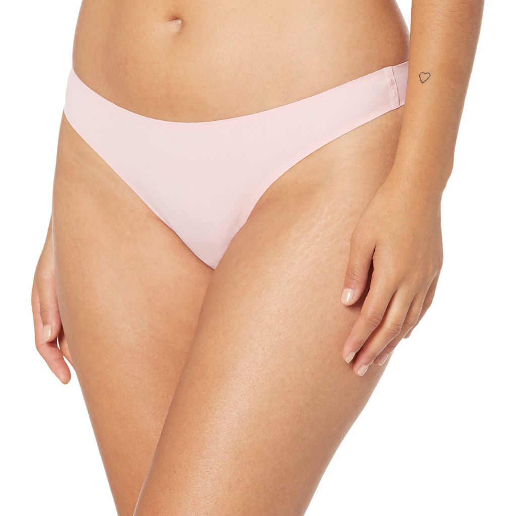 SZ XL, Amazon Essentials Women's Seamless Breathable Thong Underwear, Bonded Stretch, 4PK , Cool Colors