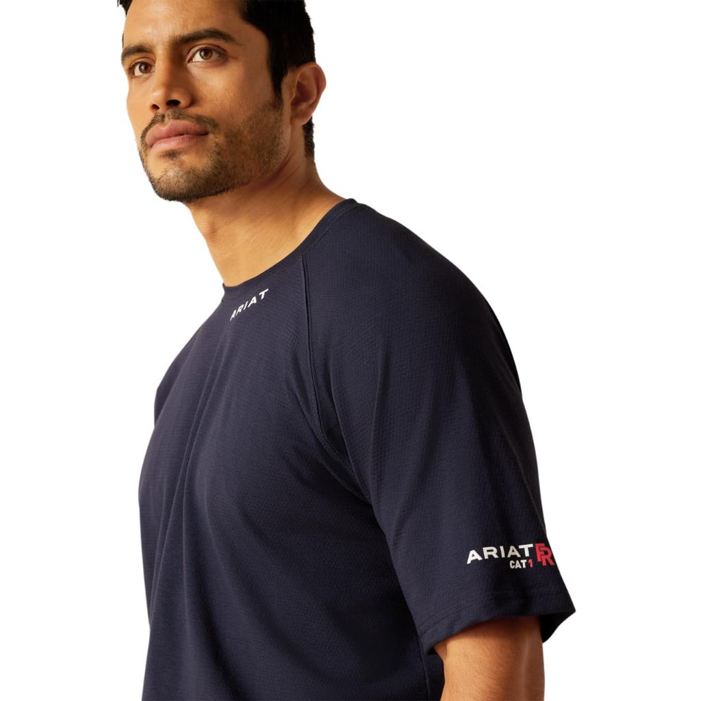 ARIAT Men's Fire Resistant Baselayer T-Shirt, Navy, 4X-L