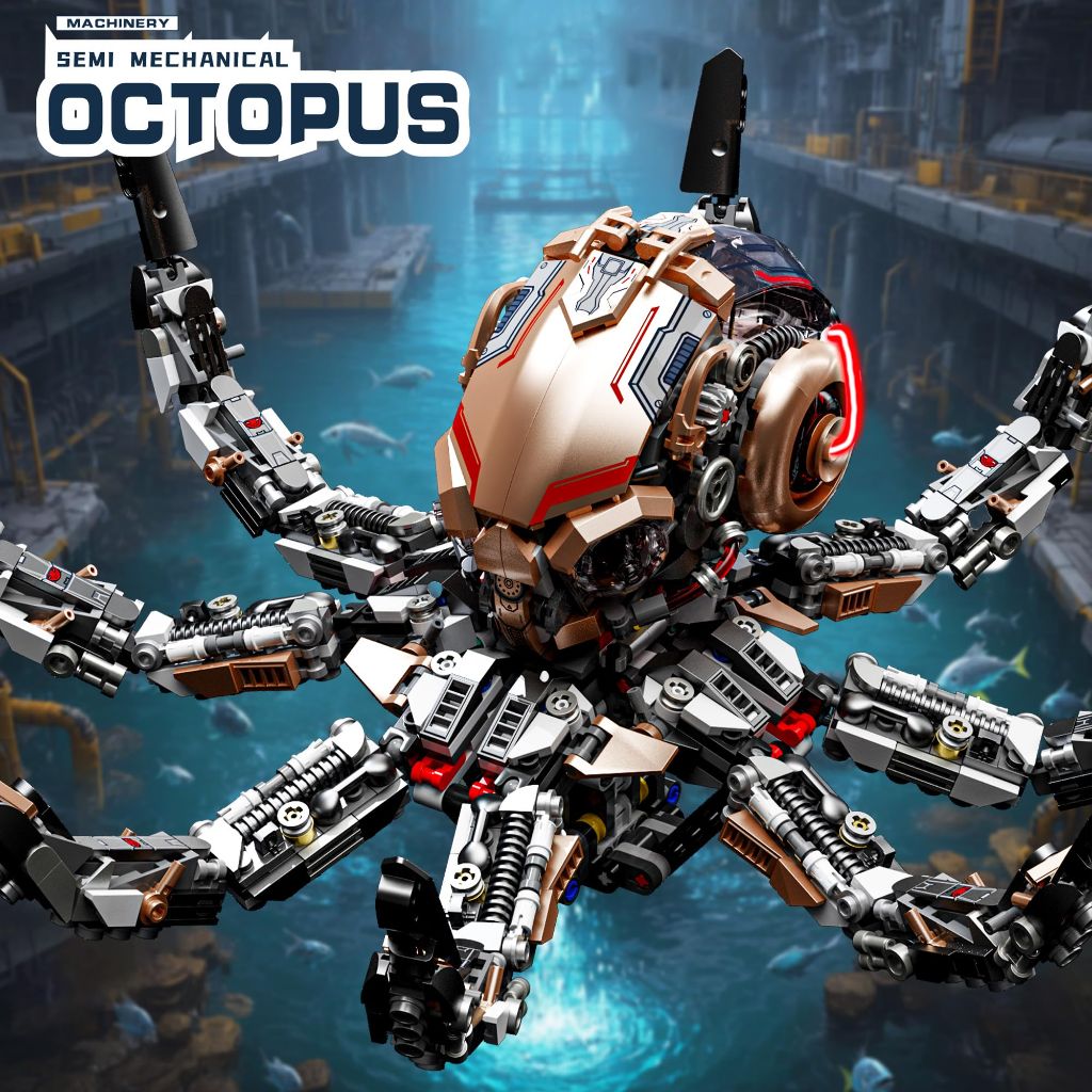Honchoes Mechanical Octopus Building Set 13085 (1768pcs)
