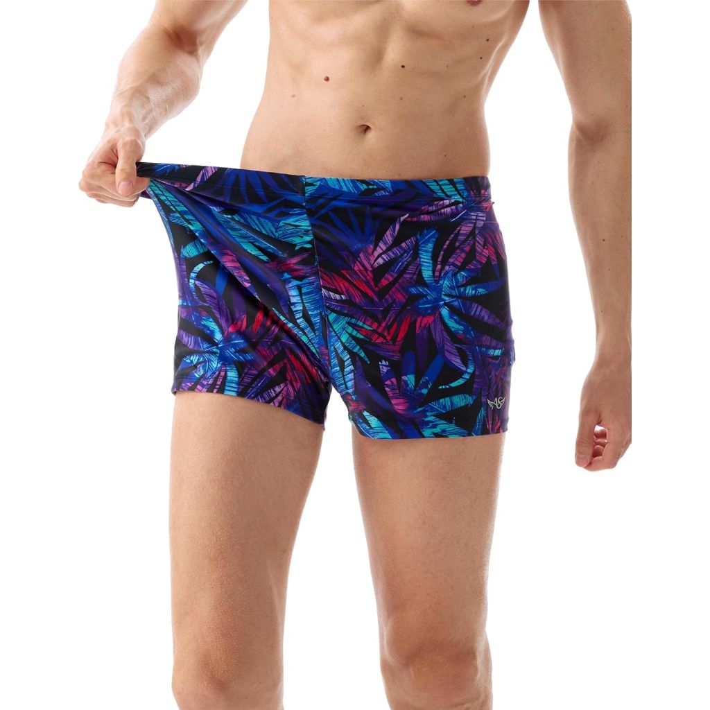 SZ XL, Angel season Swim Jammers for Men Square Leg Quick Dry Swimsuit Athletic Training Durable
