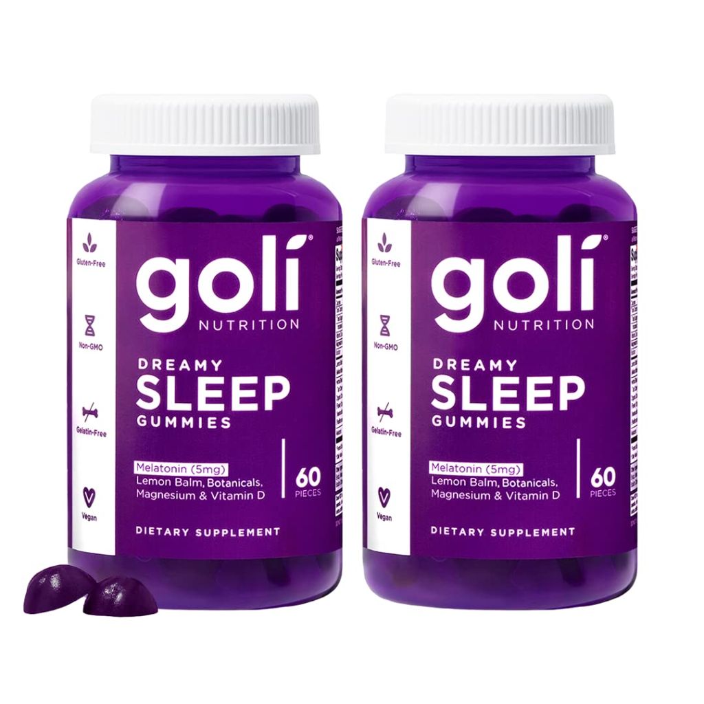 Goli Dreamy Sleep Gummy (Melatonin) - 60 Count (Pack of 2)