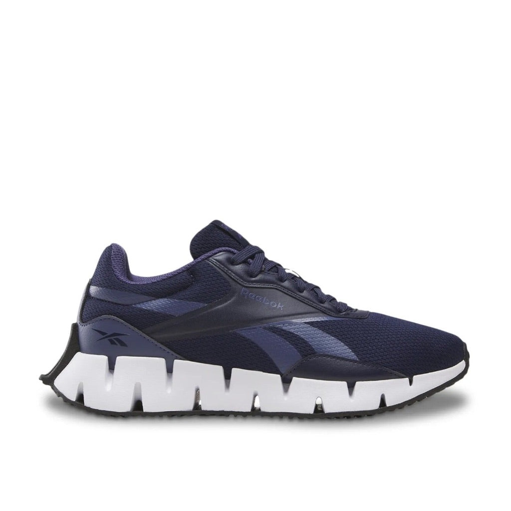 Reebok Women's Zig Dynamica STR Sneaker, Navy/Twilight Purple/Core Black, Size 5
