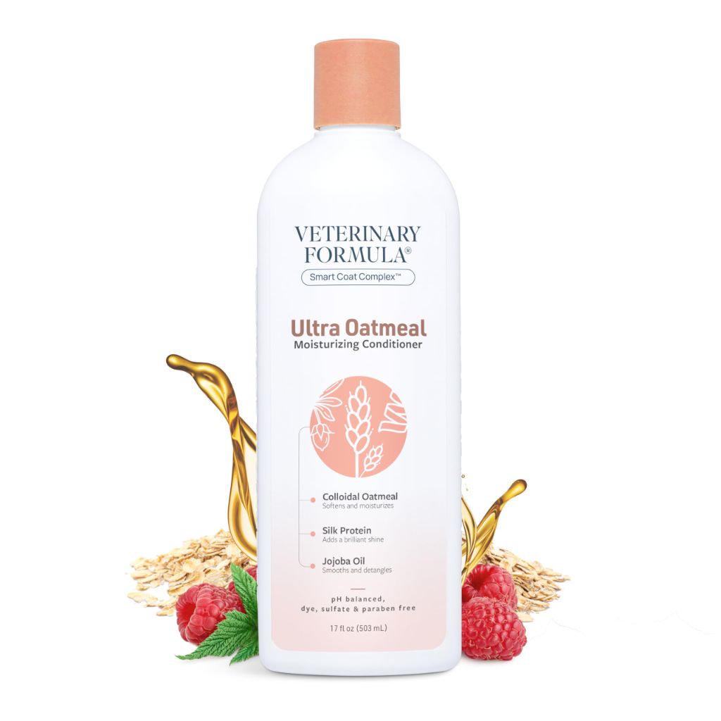 Veterinary Formula Smart Coat Complex Ultra Oatmeal Moisturizing Conditioner for Dogs, 17 Fl oz