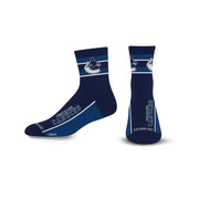 For Bare Feet NHL VANCOUVER CANUCKS Lil' Deuce Quarter Sock, Large