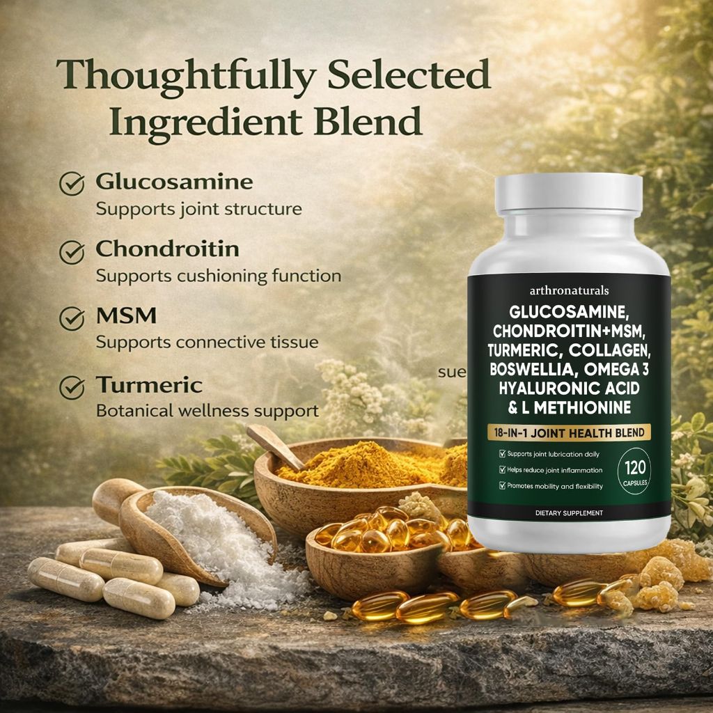 Arthronaturals Herbal 18-in-1 Joint Health Blend Daily Supplement 120 Capsules (2pk)
