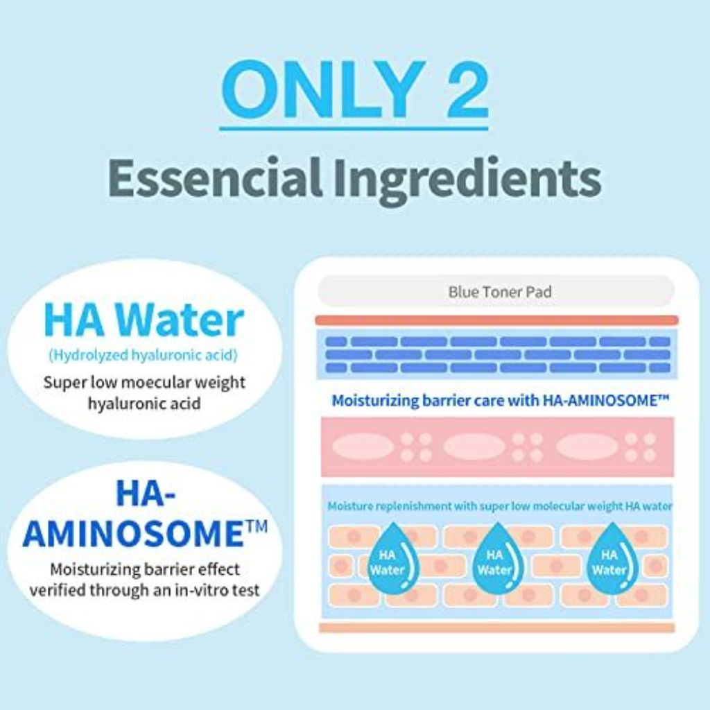 Wellage - Real Hyaluronic Blue Toner Pad - 210ml/70ea