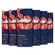 Lavazza Dolcevita Classico Medium Roast Ground Coffee 12oz Bags, 6 Pack