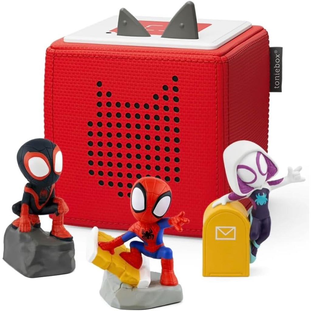 Toniebox 1 Bundle with Spidey, Ghost-Pider, and Spin - Red [Discontinued]