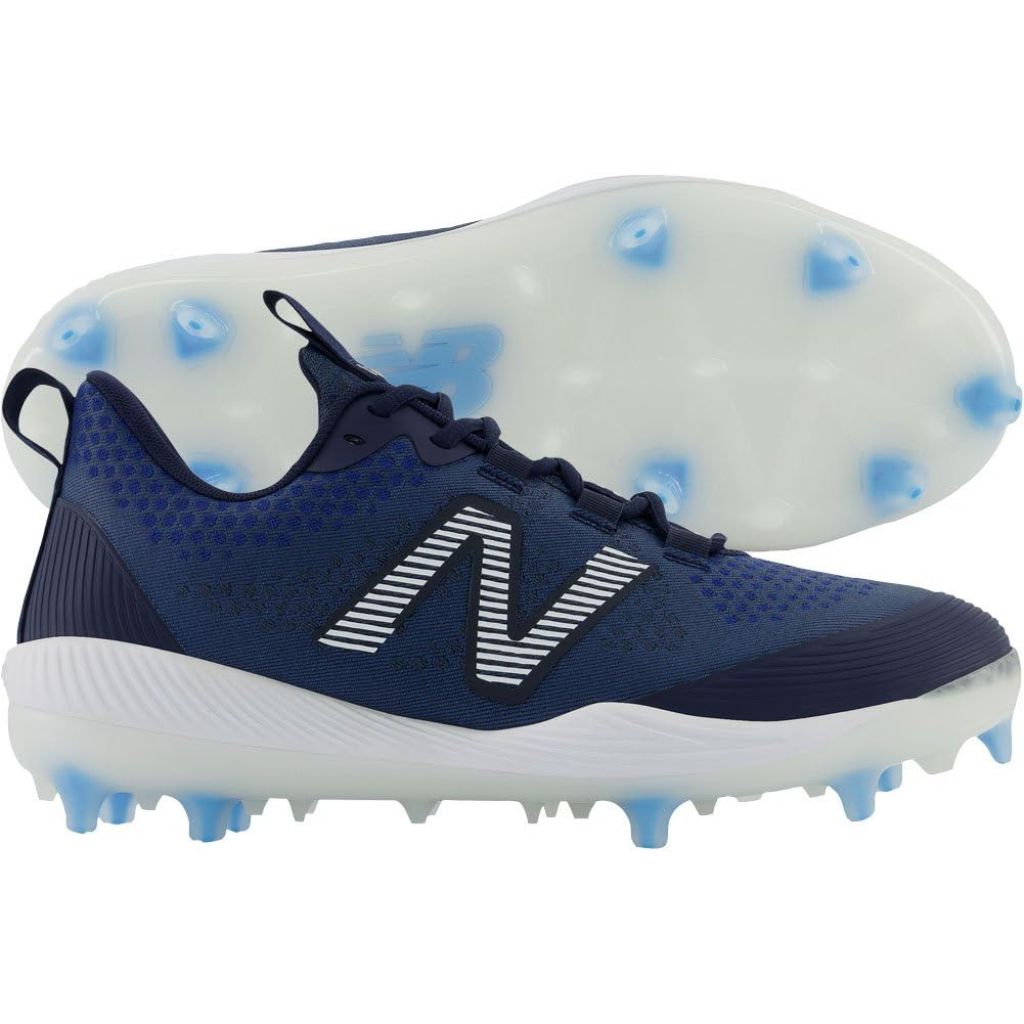 New Balance Men's Fuelcell Comp V3 Baseball Shoe - Navy/White, Size 15