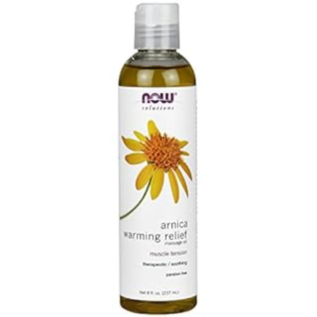 NOW Solutions Arnica Warming Relief Massage Oil  8 Fl Oz