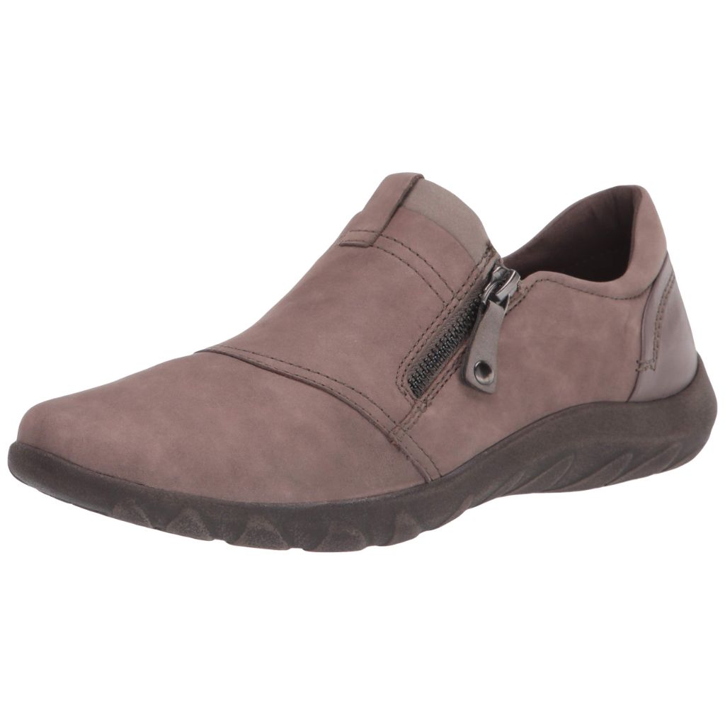 Cobb Hill Amalie Zipper Slip On Womens Slip On 65 CD US Taupe