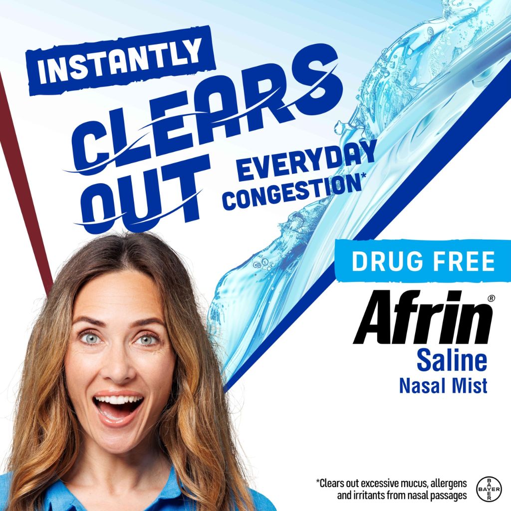 Afrin Saline Daily Care Nasal Mist - 4.5 fl. oz. (Twin Pack)