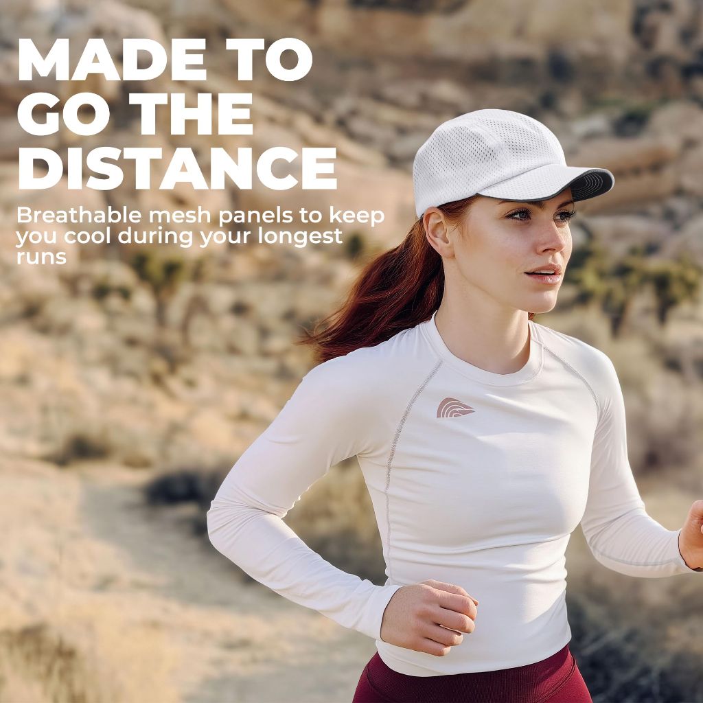 Tough Headwear All-Over Mesh Hat - Snapback Baseball Cap for Women, White