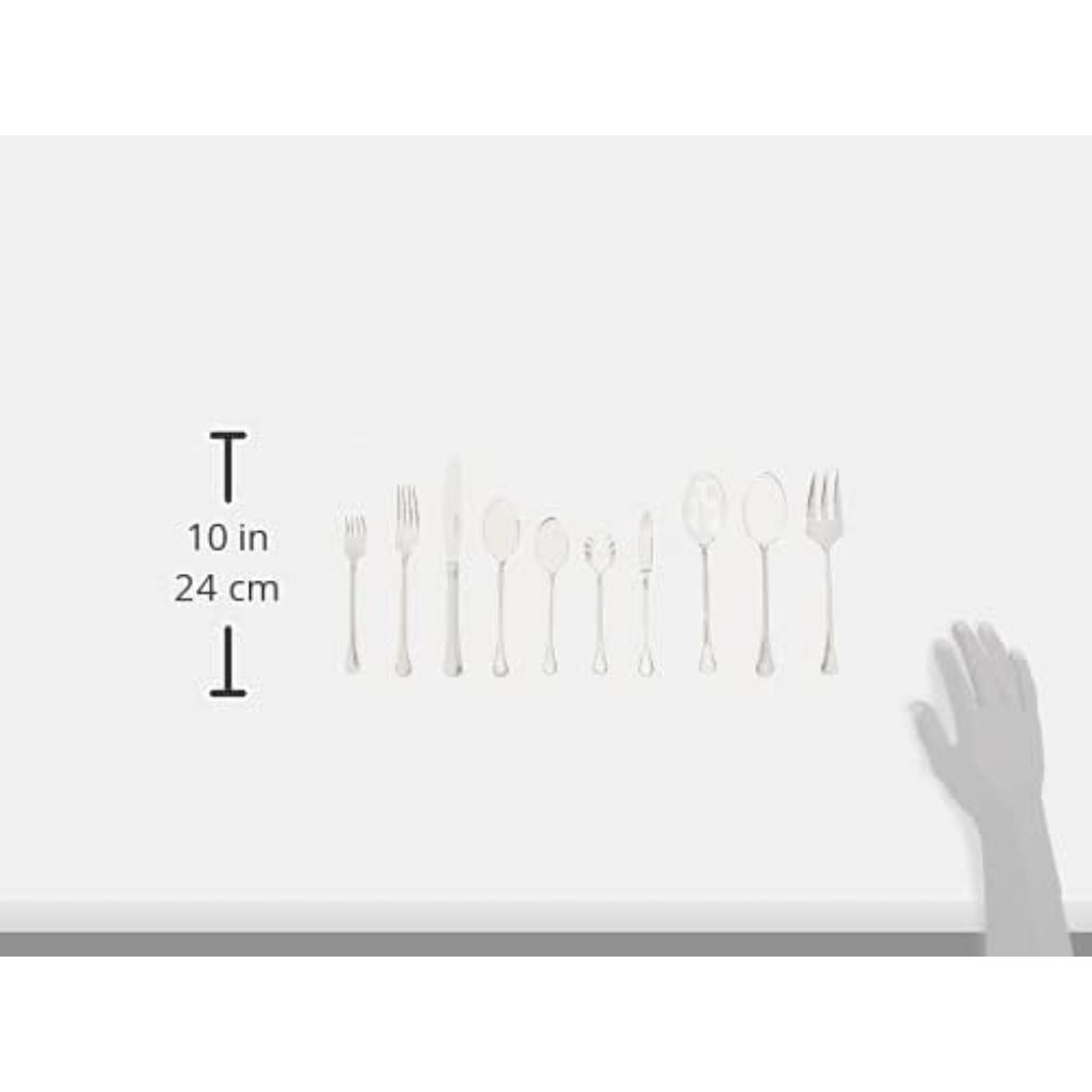 HENCKELS 65-Piece Astley Flatware Set, Silver
