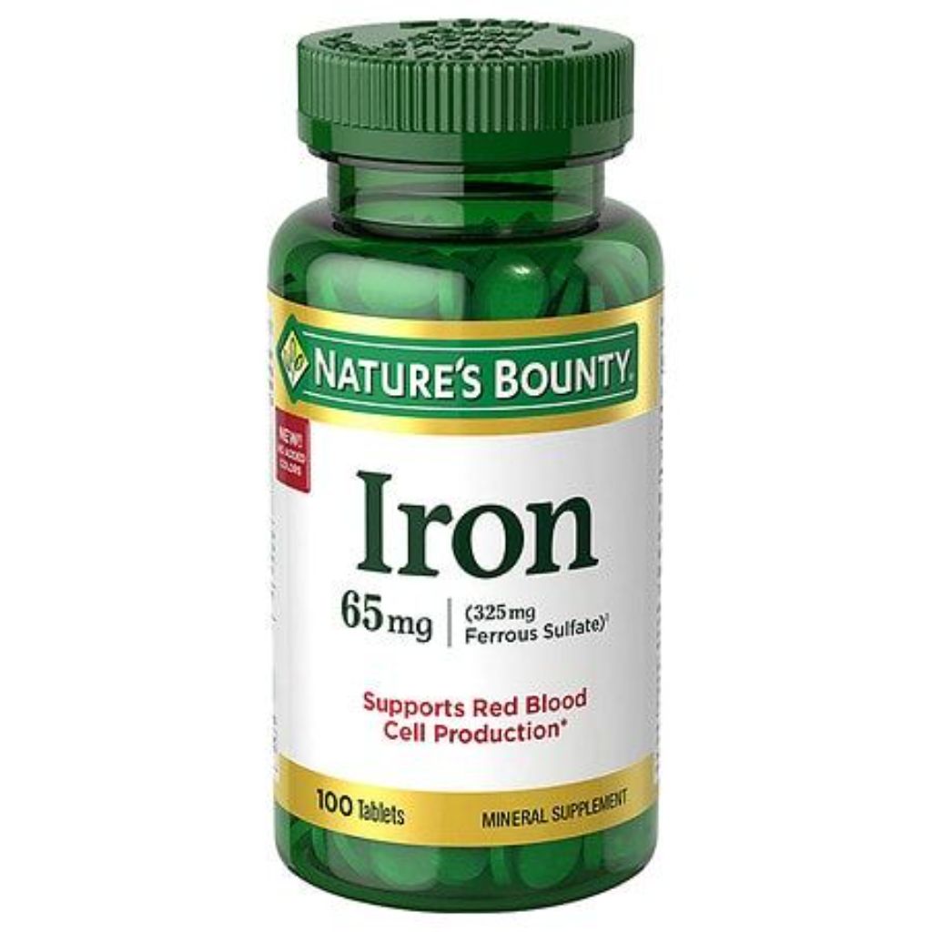 Nature’s Bounty Iron Supplement  65mg  100 Tablets