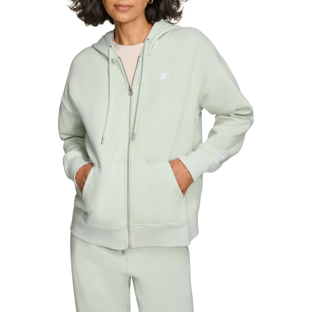 SZ XL, Starter Women's Sportswear fleece top | pastel blue