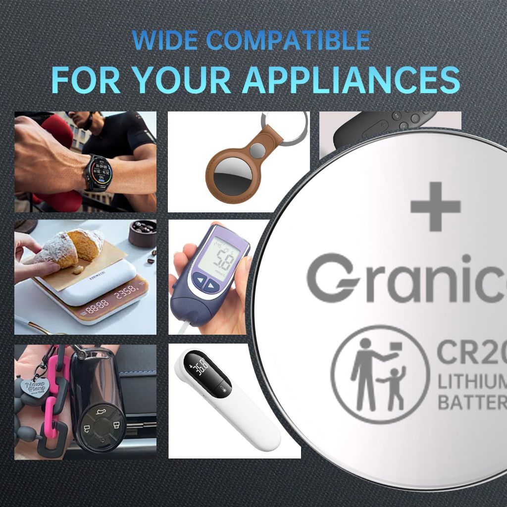 Granicell CR2032 Lithium 3V Coin Battery | 15 PK