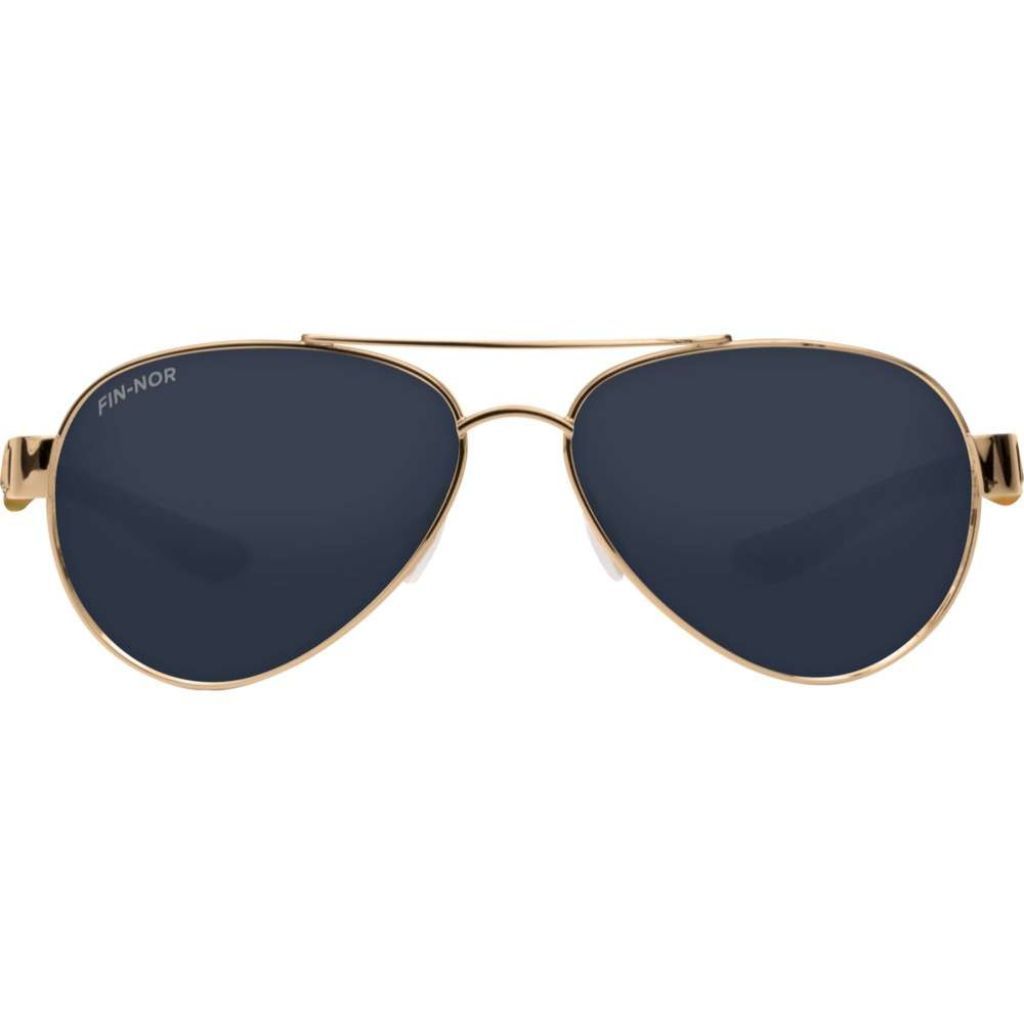 Fin-Nor Surf Candy Sunglasses - Soft Gold/Brown/Blue Frame, Gray PC Lens