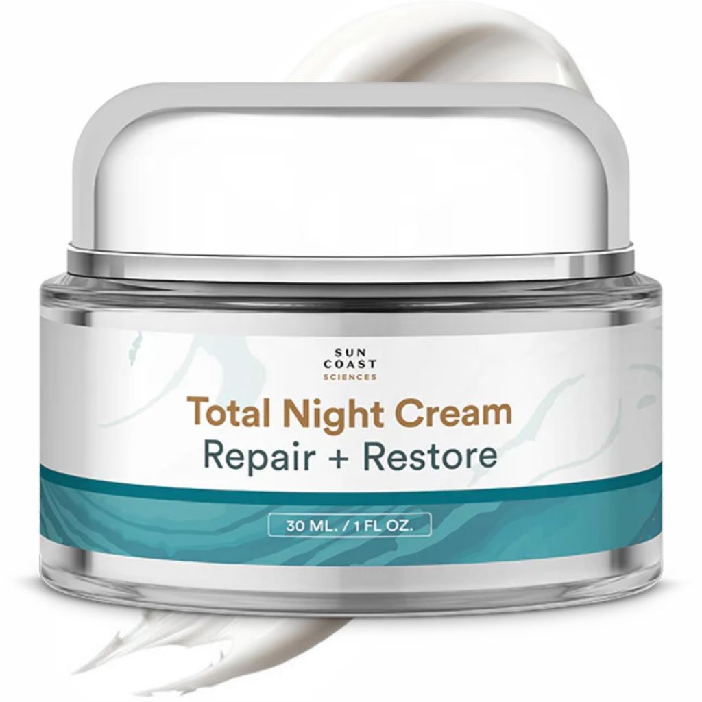 SUN COAST SCIENCES - Total Night Cream, Night Face Cream for All Skin Types - 1 fl oz