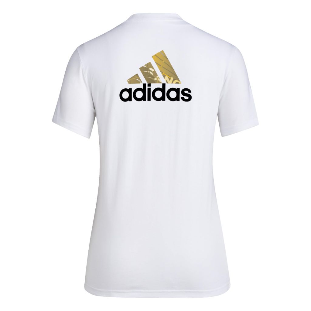 Adidas Women's Los Angeles FC Local Pop Short Sleeve T-shirt, White, Medium Tall