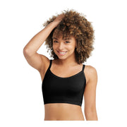 SZ M, Champion Women's Seamless Racerback C-Logo Bralette -  (Black)