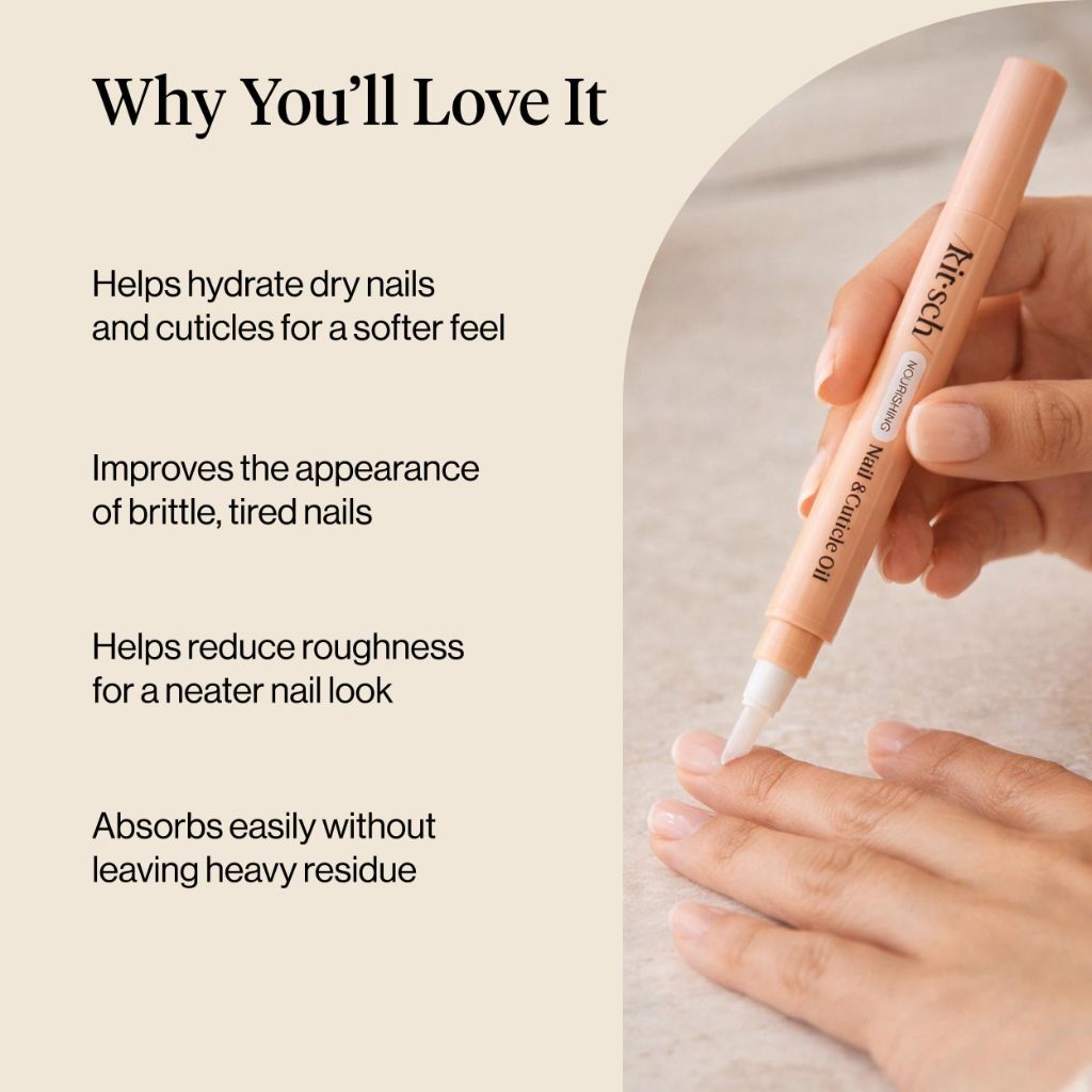 Kitsch Nail Cuticle Oil Pen Brush - Hydrating Nail Oil For Stronger Nails | 2.8ml
