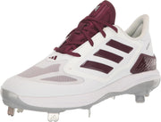 adidas Womens Adizero PureHustle 3 Elite Softball Cleat White/Maroon/Silver, Size 11