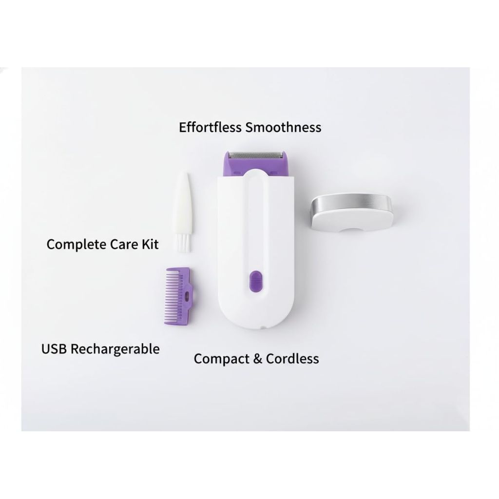 Women Laser Rechargeable Epilator Remover, Instant Pain Free Razor Sensor