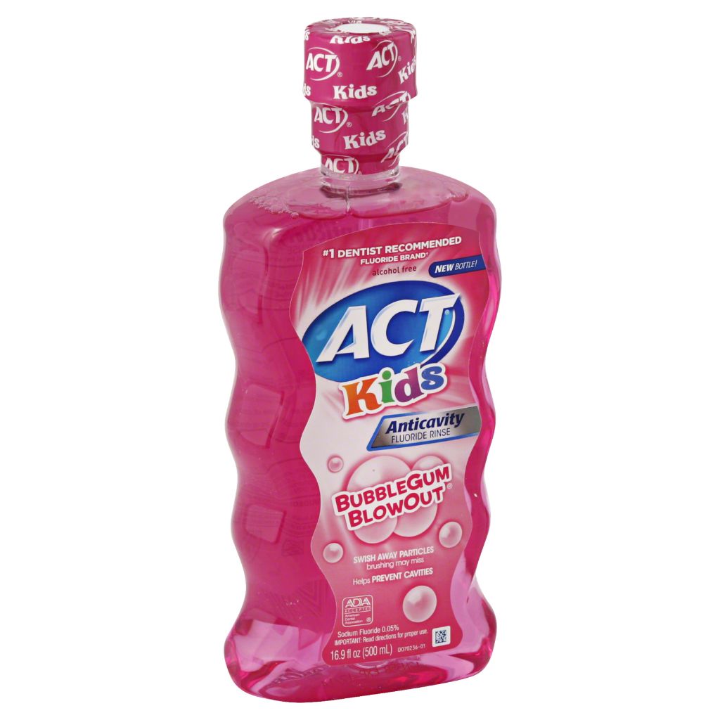 ACT Kids Anticavity Fluoride Mouthwash - Bubble Gum, 16.9 fl. oz.