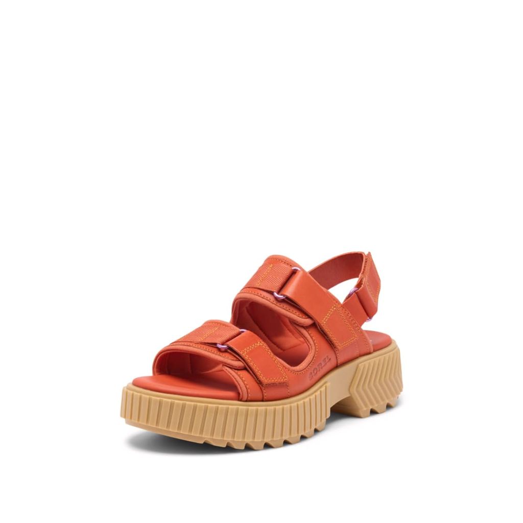 Sorel Women's Contemporary Flat Sandal, Tuscan/Aura, 9