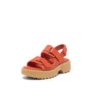 Sorel Women's Contemporary Flat Sandal, Tuscan/Aura, 9