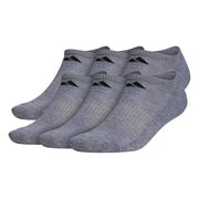 adidas Men's Cushioned Athletic No-Show Socks, 6 Pairs - Gray, Size 6-12