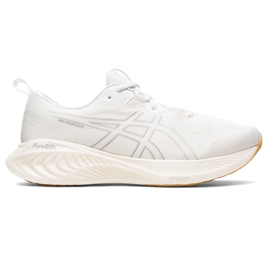ASICS Women's Gel-Cumulus 25 Running Shoes, 9.5, White/White