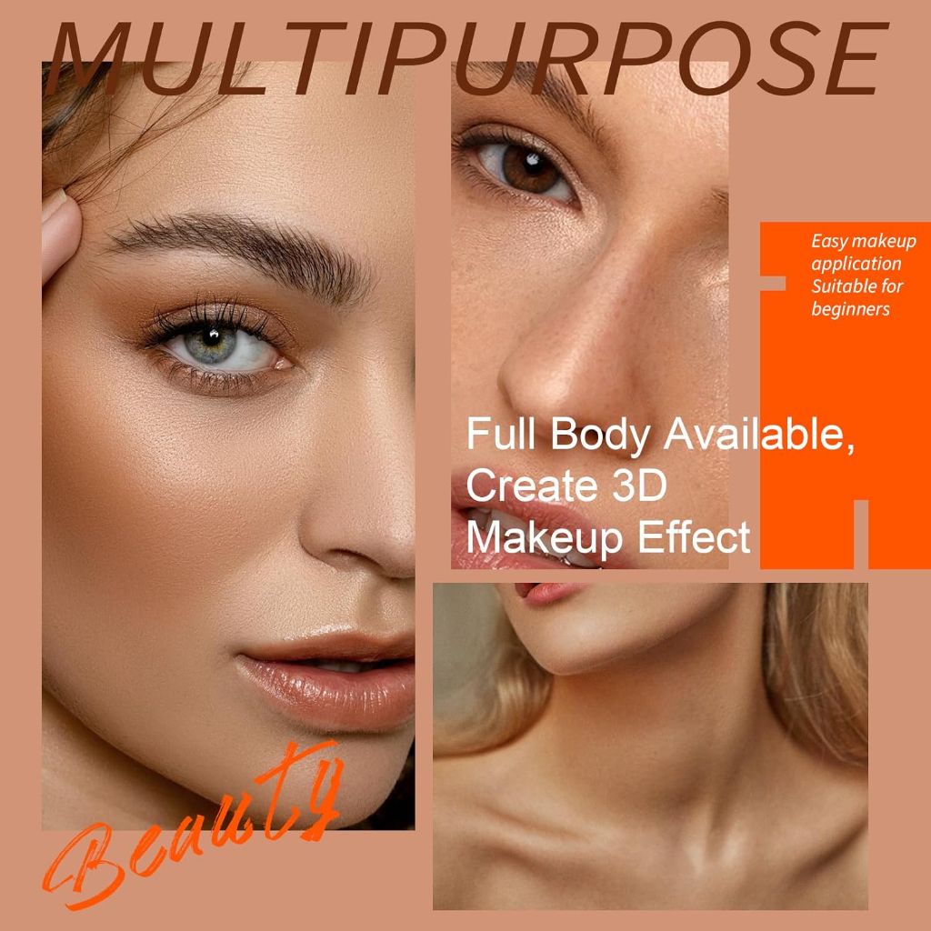 Truth Key Mousse Bronzer - Waterproof, Skin Tone Correcting, Shimmer Finish, High Coverage Powder with Marbled Design in Light & Medium Brown for a Natural Glow