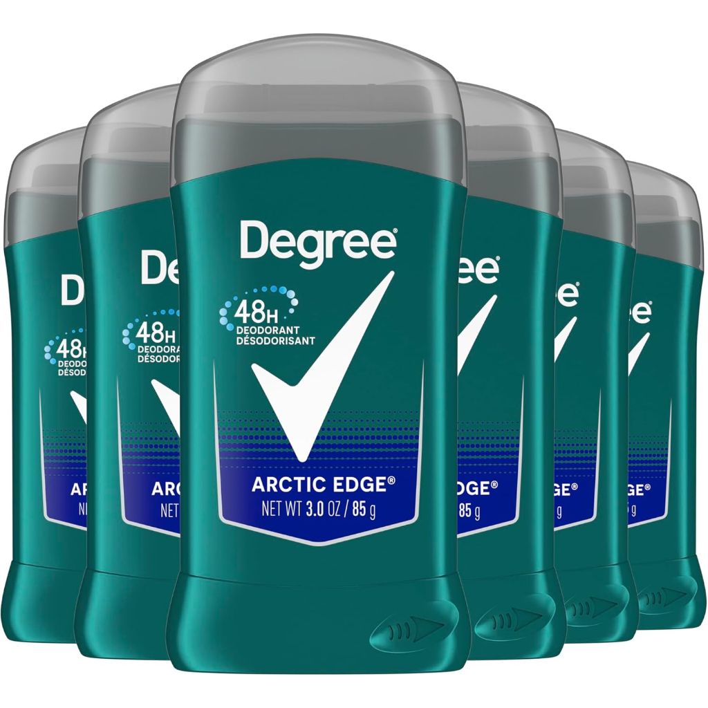 Degree Men Original Aluminum Free Deodorant for Men, Arctic Edge 3oz (Pack of 6)