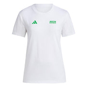 Adidas Womens Austin FC Pre-Game Short Sleeve Soccer T-Shirt,White/Austin Fc,Medium