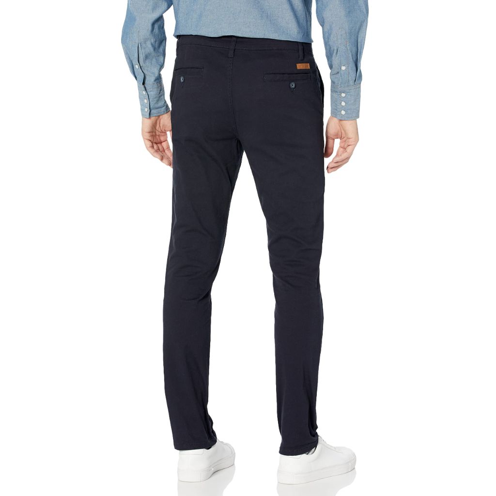 INVALID: The title contains unnecessary codes like 'WT02' and formatting issues such as '(new)' which is not standard. A better title would be: 'Mens Long Stretch Skinny Chino Casual Pants, Navy, 30W x 32L'