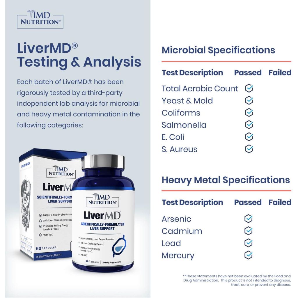 1MD Nutrition LiverMD - Liver Support Supplement  | 60 Capsules