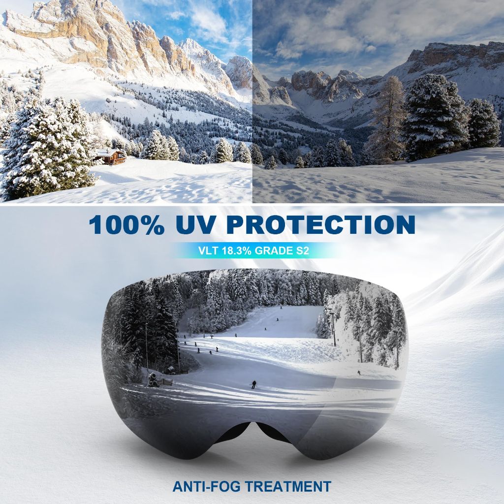 LAVOLLY Ski Goggles Snowboard Goggles Adult